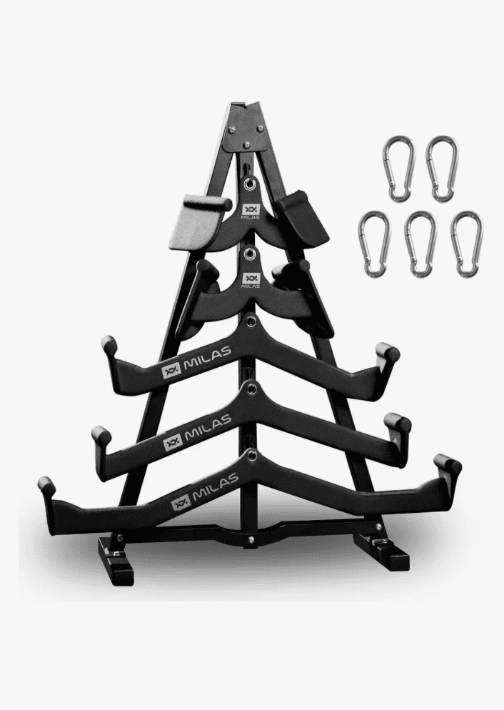 Kit Puxadores Anatômicos + Suporte Milas — 6 Peças